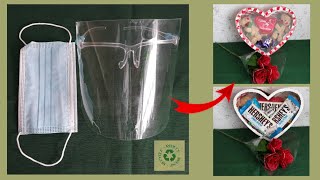FACE SHIELD AND FACE MASK RECYCLING FOR VALENTINE'S DAY / Simply Khimi DIY by khim diy 4,781 views 3 years ago 10 minutes, 49 seconds