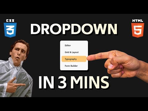 How To Make CSS Dropdown Menu Using HTML and CSS!