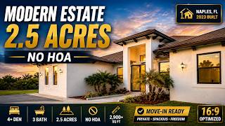Golden Gate Estates Naples FL Home Tour | 2.5 Acres & 2900 Sq Ft