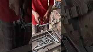 Perfect Spring Hook Making 🔥 Satisfying Lathe Skill