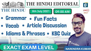 9:00 AM - The Hindu Editorial | Grammar/Vocab/Idioms//पढ़े नए अंदाज़ में I Narendra Kumar