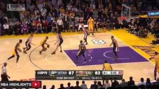Kobe Bryant 60 Points Highlights   Jazz vs Lakers   April 13, 2016   NBA 2015 16 Season