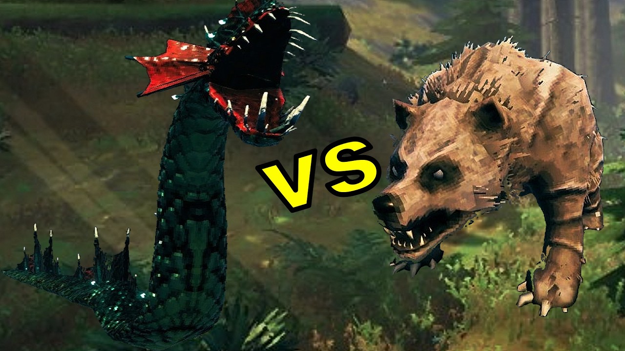 BEAR VS SERPENT IN #valheim