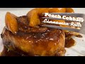 🍑 PEACH COBBLER CINNAMON ROLLS