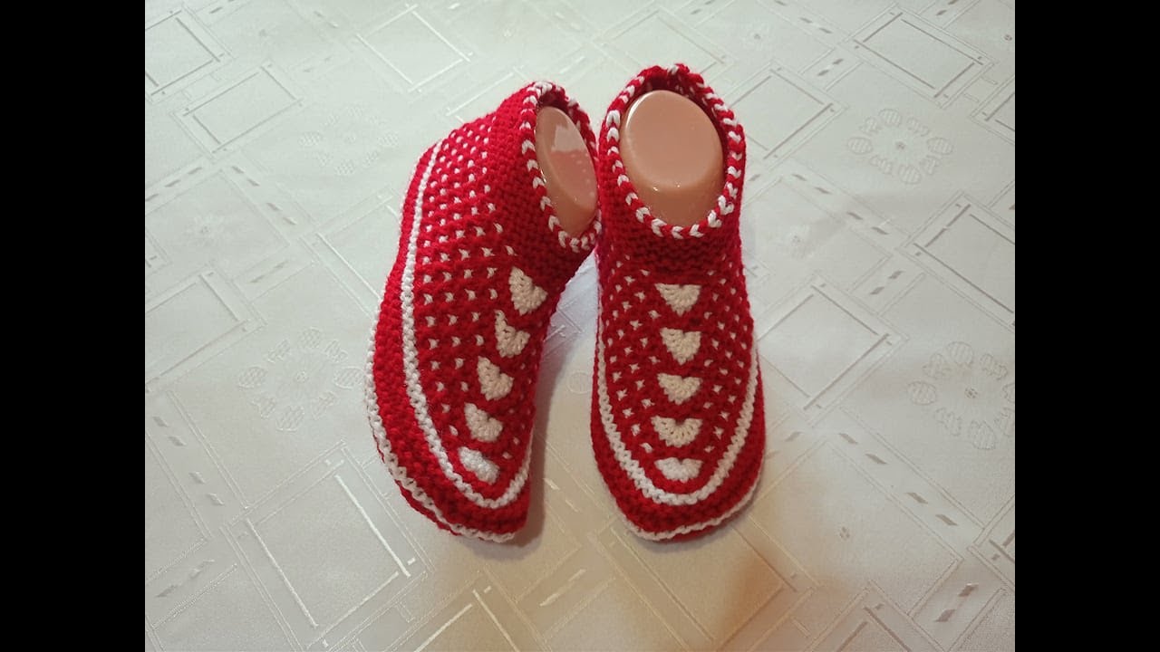 Плетени Терлици #79 - (Knitted Slippers) (Тапочки спицами) (Patik) (Pantufas passo a passo)
