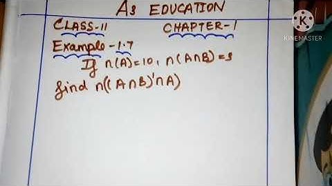 TN Class 11 Maths | CHAPTER 1 Sets Relations and Functions |EXAMPLE-1.7 | TN New Syllabus.