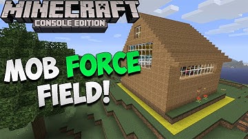 Minecraft Xbox & Playstation: How to Make a Mob Force Field to Protect Your House! | Tutorial