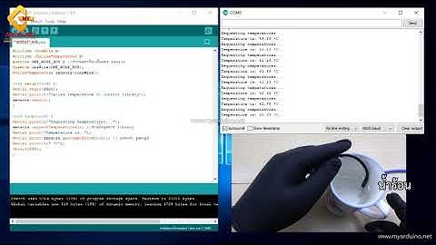 สอนใช้งาน Arduino DS18B20 Full Waterproof Temperature Sensor เซ็นเซอร์วัดอุณหภูมิในน้ำ