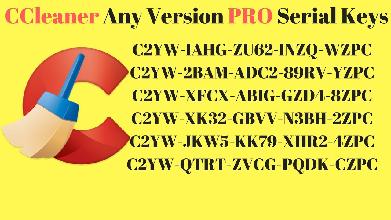 working serial number of ccleaner pro