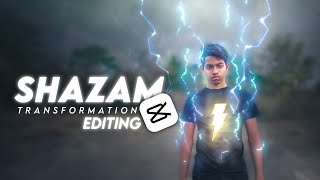Shazam Transformation Editing in Capcut in Hindi | Superhero video editing | capcut vfx |