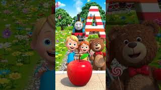 ABC Alphabet Adventure 🚂🌈 | A to Z Learning for Kids! 🎵 #Shorts#abc #kids #cartoon #kidscartoon #abc