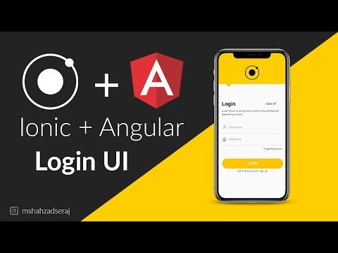 Ionic 4 Login UI | How to Create a beautiful login UI with Ionic 4 and Angular | Tutorial #2