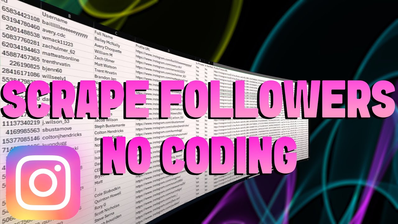 How to Scrape Instagram Followers from Profiles (No Code Needed) - YouTube