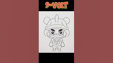 How To Draw 9-Volt | WarioWare Gold #shorts #drawing #howtodraw #drawingtutorial