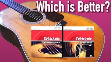 Acoustic String Comparison: 80/20 vs. Phosphor Bronze