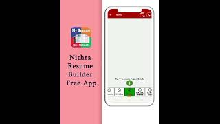 Nithra Free CV Maker Resume Builder App