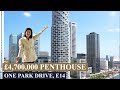 Touring 2 Duplex Penthouses on the 56th floor in Canary Wharf | London Property Tour