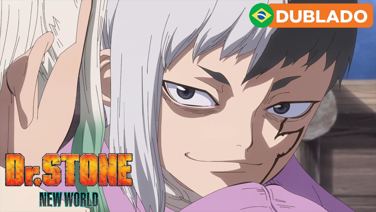 Dr. STONE: opção dublada da 3ª temporada já esta disponível na Crunchyroll