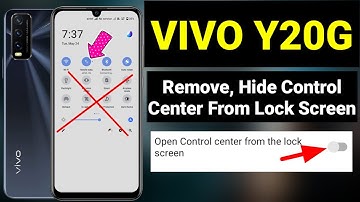 How To Remove Control Centre From Lock Screen In VIVO Y20G | Lock Screen Se Status Bar Kaise Hataye