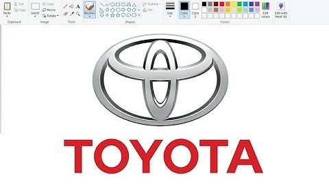 How to draw TOYOTA Logo step by step on computer | Toyota logo Drawing.