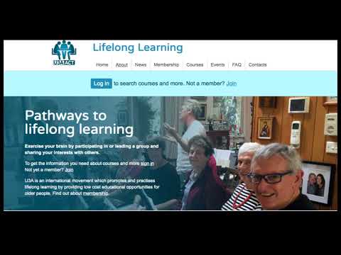 U3A Tutorial for Login New Website