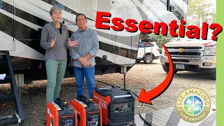 Why you NEED a generator in a campground | RV Life  | Harbor Freight Predator 2000w vs 3500w