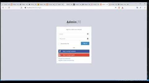 Desain Form Login dan Menu dengan Template AdminLTE - Laravel 6 part5