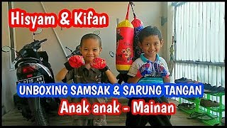 UNBOXING SAMSAK SARUNG TINJU ANAK ANAK - MAINAN