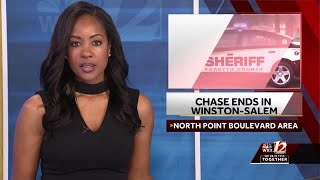 Forsyth County Sheriff's Office chase ends in Winston-Salem