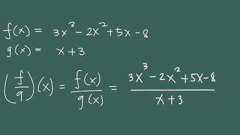 Operations on Functions-Division