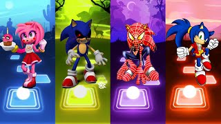 Amy Rose Sonic  Sonic Exe  Spiderman Sonic  Sonic Girl | Tiles Hop EDM Rush