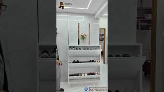 Smart Wall Mounted Shoe Rack Design | Space Saving Interior Solution