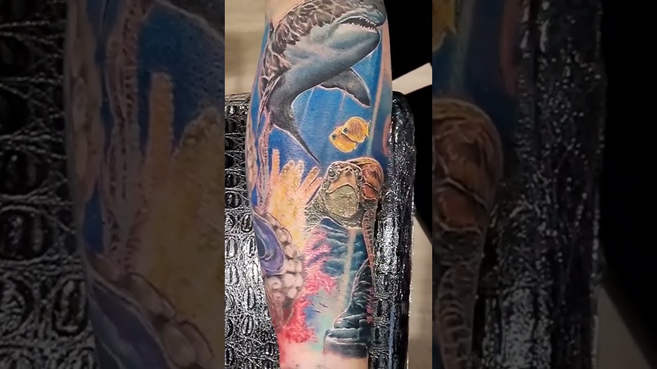 Underwater tattoo Ocean tattoos Sea life tattoos