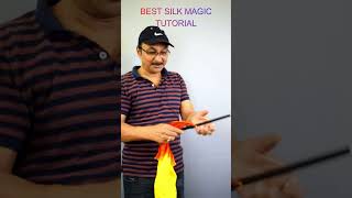 Magic Secret for Making A silk Appear From Nowhere | Magic Tutorial #shorts