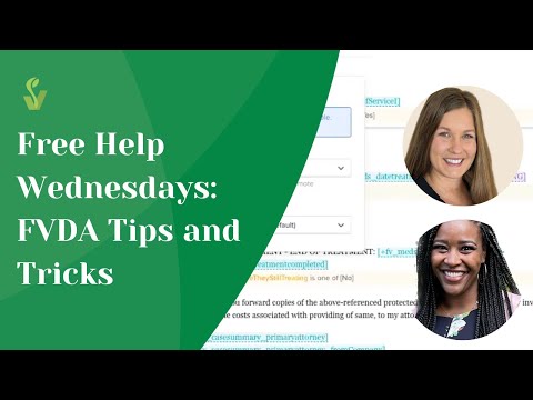 Free Help Wednesdays: FVDA Tips and Tricks