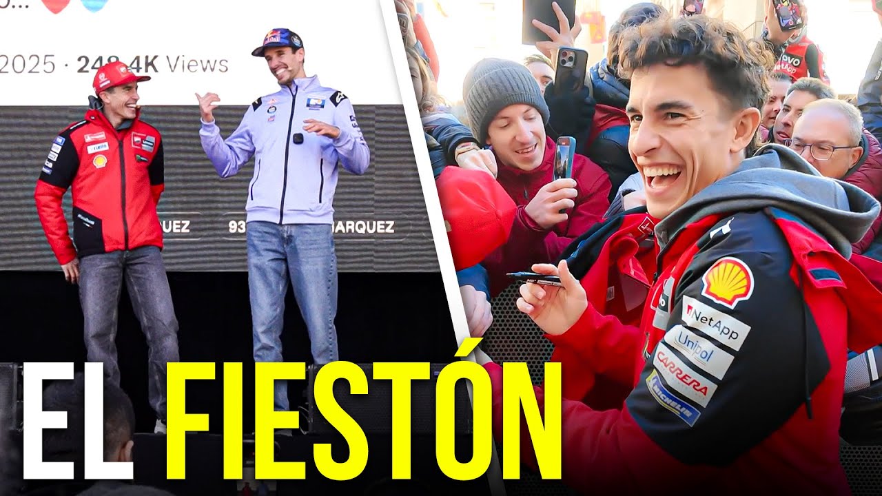 ALEX Y MARC MÁRQUEZ CELEBRAN UNA TEMPORADA HISTÓRICA. SUBCAMPEÓN Y CAMPEÓN DE MOTOGP EN 2025