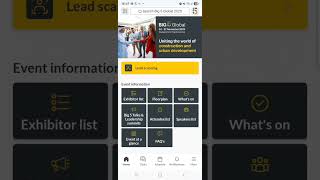 Navigating through the Big 5 Global app for exhibitors