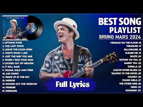 Bruno Mars Playlist 2024 Lyrics - Best Songs Collection Full Album 2024 Bruno Mars Greatest Hits 1