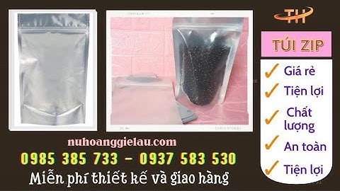 Mua túi zip đáy đứng giá rẻ tại HCM | Túi zip