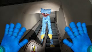 He Found Me!Nightmare Huggy Wuggy Trying to Catch Up with Me in the Underground Parking Lot | Gmod