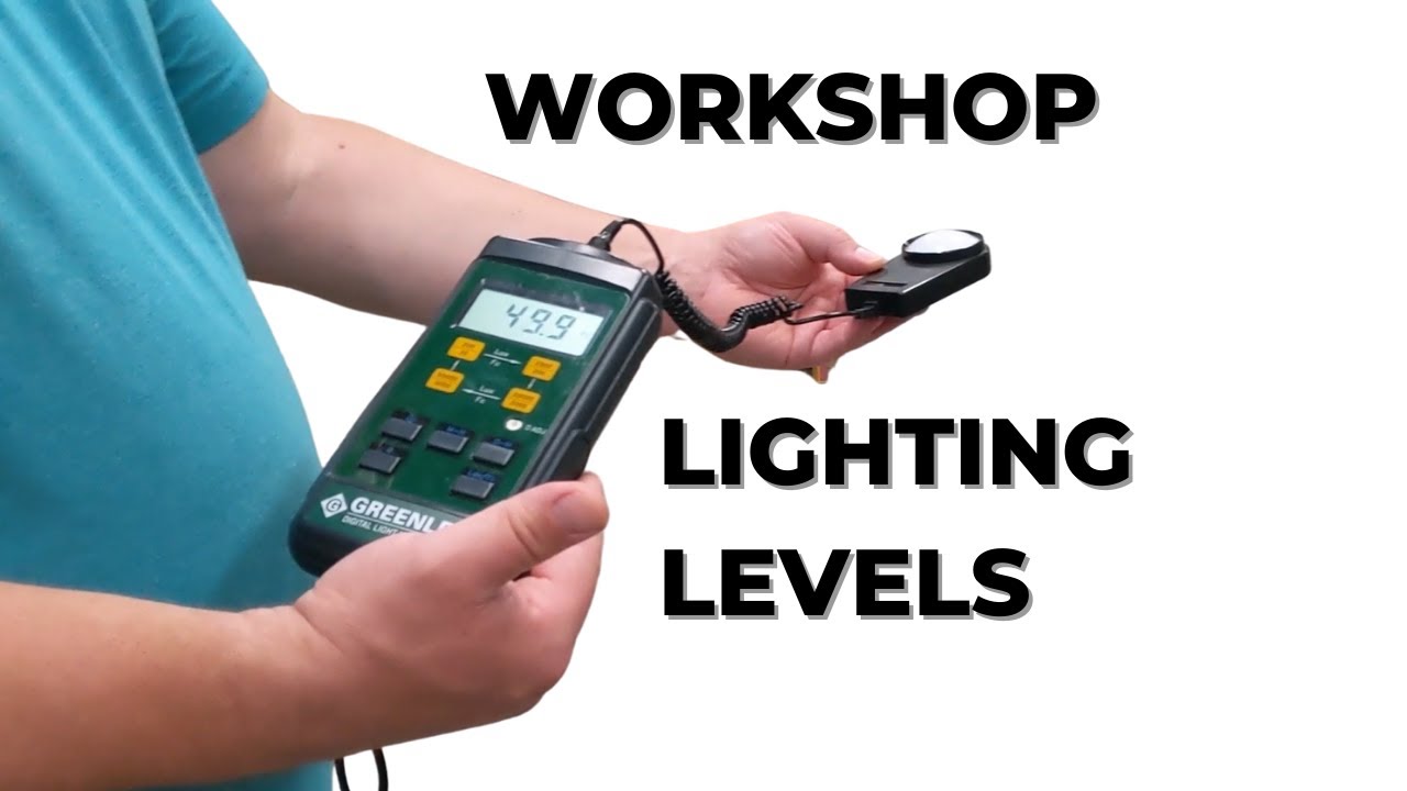 LED Woodworking Shop Lighting How Many Foot Candles YouTube