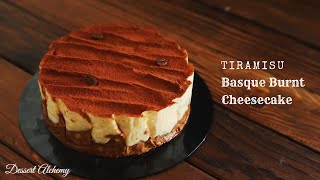 : Tiramis`u Basque Burnt Cheesecake |  | 4K | Dessert Alchemy
