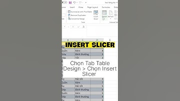 Lọc dữ liệu trong excel bằng công cụ Slicer #shorts