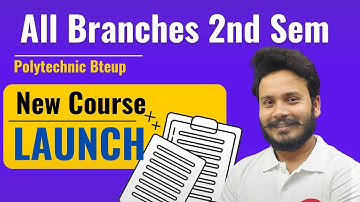 2nd Semester New Course Launched | All Branches by Gaurav Sir & team @gtechpoly