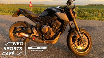 Honda CB650R Akrapovic exhaust - DB killer removed