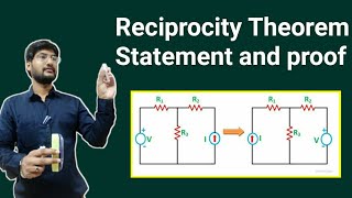 Reciprocity theorem statement in hindi | reciprocity theorem statement and proof