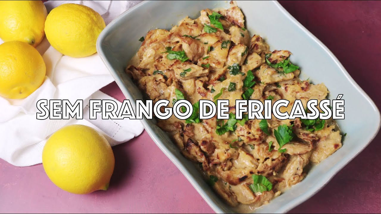 Sem frango de fricassé - o melhor fricasse vegano de seitan