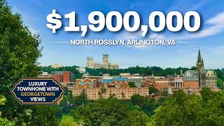 Tour this $1.9M Off Market 4 Level Townhouse with Views of Georgetown in Arlington, VA