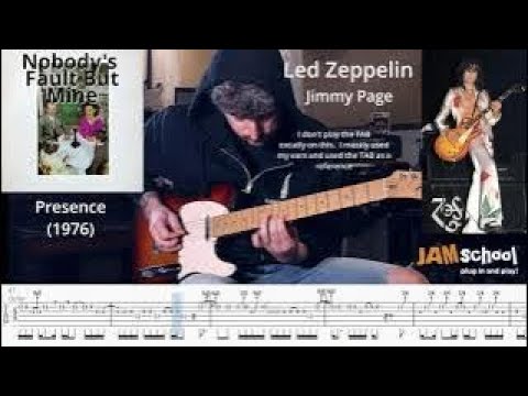 Led Zeppelin Nobodys Fault But Mine Jimmy Page Guitar Solo (With TAB)