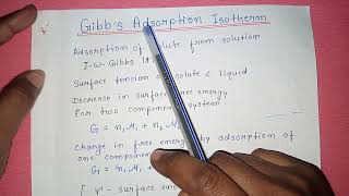 Adsorption Isotherm